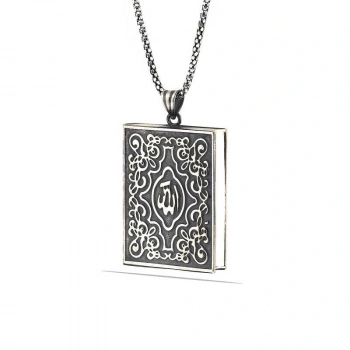 Byhodi 925 Ayar Gümüş Kare İçi Açılabilen Muskalık Gümüş Kolye T6003 (599599)