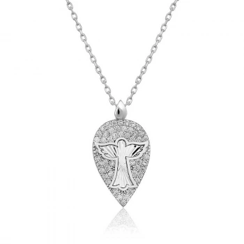 ​925 Ayar Gümüş Melek Damla Kadın Gümüş Kolye T4542 (599599)