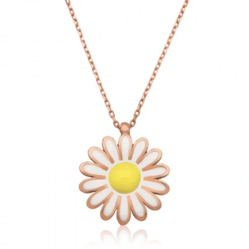 Byhodi 925 Ayar Gümüş Papatya Kadın Gümüş Kolye PT2610903 (599599)