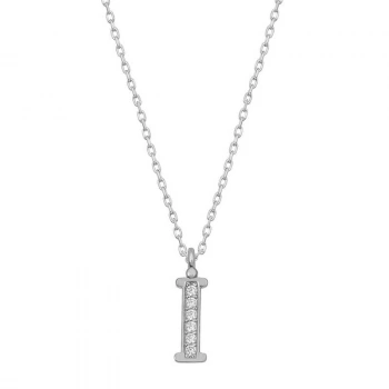 Byhodi 925 Ayar Gümüş Rodyum Kaplama İ Harfi Kadın Gümüş Kolye T6686 (599599)