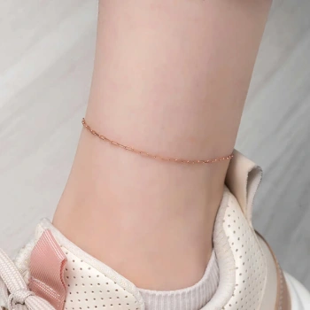 Byhodi 925 Ayar Gümüş Rose Zincir Desenli Halhal T8131 (599599)