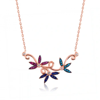 Byhodi 925 Ayar Gümüş Sevgi Dalı Kadın Gümüş Kolye PT2610543 (599599)