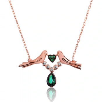 Byhodi 925 Ayar Gümüş Sevgi Kuşu Kadın Gümüş Kolye PT2610527 (599599)