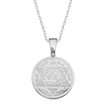 ​925 Ayar Gümüş Süleyman Mührü Gümüş Kolye T6312 (599599)