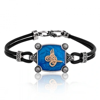 Byhodi 925 Ayar Gümüş Tuğralı Erkek Bileklik BR0460572 (599599)