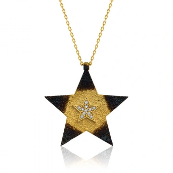 Byhodi 925 Ayar Gümüş Yıldız Kadın Gümüş Kolye PT2610689 (599599)