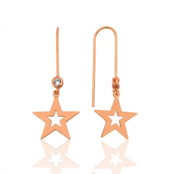 Byhodi 925 Ayar Gümüş Yıldız Küpe EA1160167 (599599)