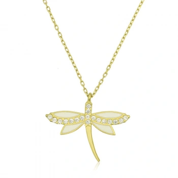 925 Ayar Gümüş Yusufçuk Bayan Gümüş Kolye T6536 (599599)