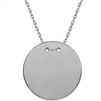 925 Ayar Gümüş Yuvarlak Plaka Kolye T7840 (599599)