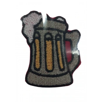 Aplike Ütü İle Yapışan Bira Bardağı Arma 3x3 cm