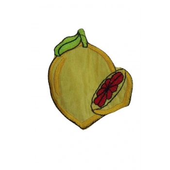 Aplike Ütü İle Yapışan Limon Desen