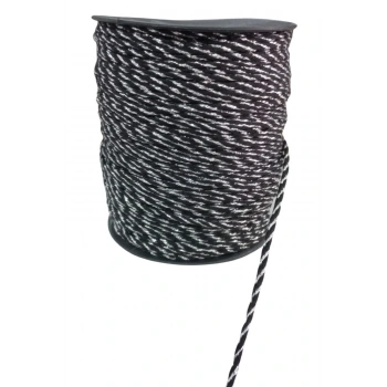 Bileklik ipi, Hediye Paketleme ipi, Şans, Bereket, Aşk, Şifa, Güç 10 mm Pamuk  10 metre Siyah