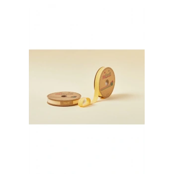 Biye Çizgili Katlı C04 Sarı 2 cm 25 Metre %65 Koton %35 Polyester