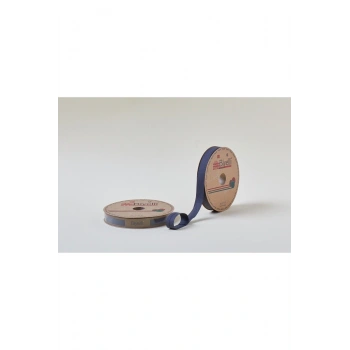 Biye Koton Katlı D39 Lacivert 2 cm 25 Metre %65 Koton %35 Polyester