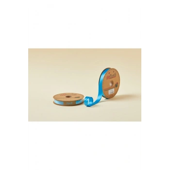 Biye Saten Katlı 015 Turkuaz 2 cm 25 Metre %100 Polyester