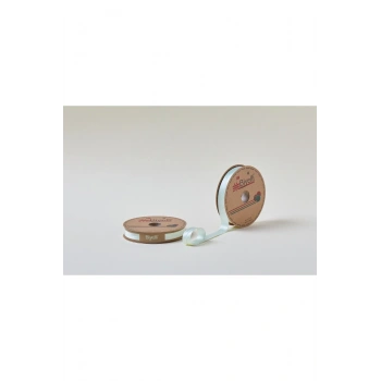 Biye Saten Katlı 016 Su Yeşili 2 cm 25 Metre %100 Polyester