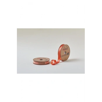 Biye Saten Katlı 028 Turuncu 2 cm 25 Metre %100 Polyester