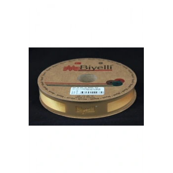 Biye Saten Katlı 034 Sarı 2 cm 25 Metre %100 Polyester