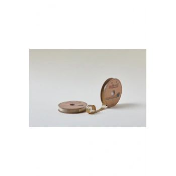 Biye Saten Katlı 035 Kahverengi 2 cm 25 Metre %100 Polyester