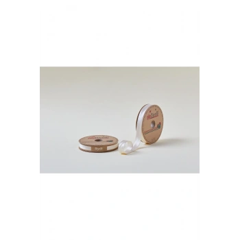 Biye Saten Katlı 036 Koyu Krem 2 cm 25 Metre %100 Polyester