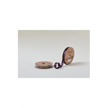 Biye Saten Katlı 040 Bordo 2 cm 25 Metre %100 Polyester