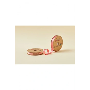 Biye Saten Katlı 063 Mercan 2 cm 25 Metre %100 Polyester