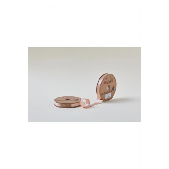 Biye Saten Katlı 065 Somon 2 cm 25 Metre %100 Polyester