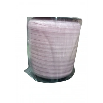 Çamaşır Lastiği Düz 1 cm  1 Metre Açık Pembe