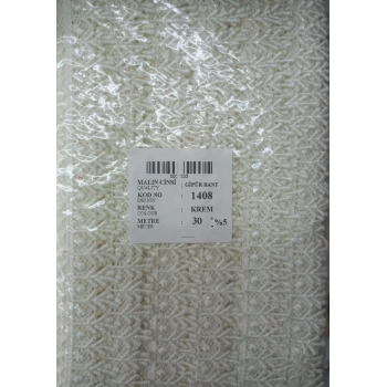 Dantel Polyester Güpür Bant Krem 30 Metre En 3 cm ON-1408-KR