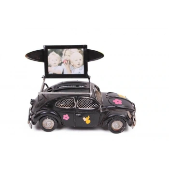 Byhodi Dekoratif Metal Araba Çerçeveli ve Kumbaralı Vosvos Hediyelik (5579) (599599)