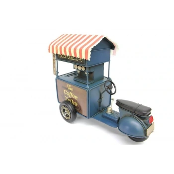 Byhodi Dekoratif Metal Kahve Arabası Biblo Hediyelik Kumbara (599599)