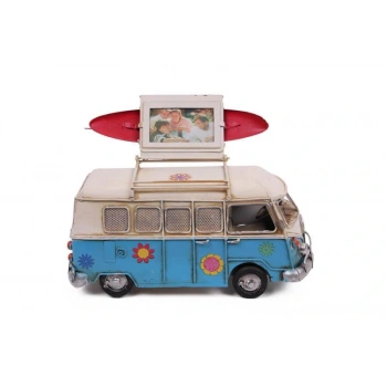 Byhodi Dekoratif Metal Minibüs Çerçeveli ve Kumbaralı Hediyelik (1678) (599599)