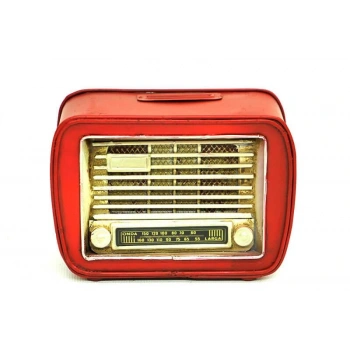 Byhodi Dekoratif Metal Radyo Kumbara Vintage Ev Ofis Hediyelik (599599)