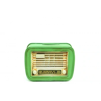 Byhodi Dekoratif Metal Radyo Kumbara Vintage Hediyelik (599599)