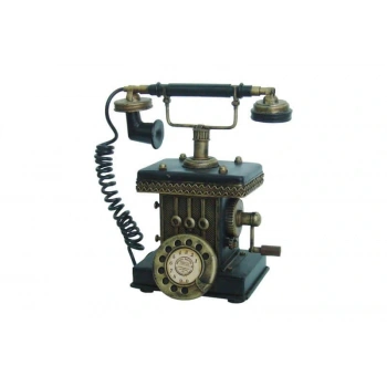 Byhodi Dekoratif Metal Telefon Kumbaralı Kumbara Biblo Hediyelik (599599)