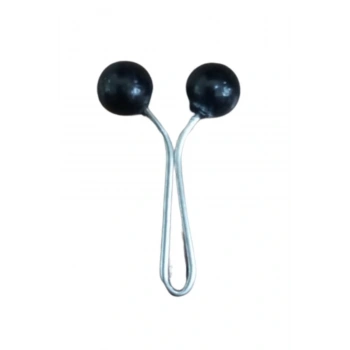 Eşarp Klipsi Top Model Düz Siyah 1 Adet