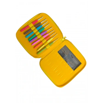 Fermuarlı Yün Tığ Set 2den 6ya Kadar 9 Adet( Renk Stok Durumuna Göre)