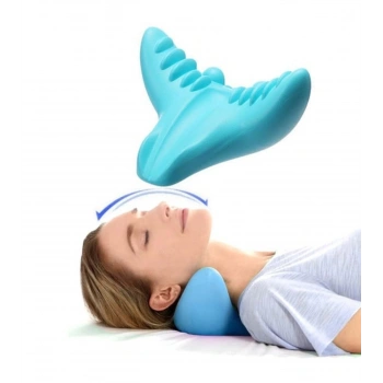 Kayropraktik Boyun Yastığı U Şekilli Masaj Destekli Ağrı Kesici Bellek Köpük Yastık