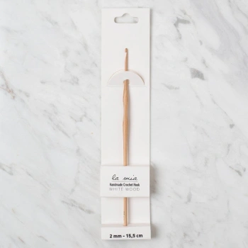 La Mia Whitewood 2 mm 15.5 cm Ahşap Yün Tığ