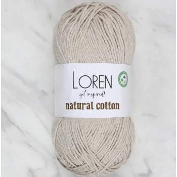 Loren Natural Cotton Küf Yeşili El Örgü İpi - R089 - 33926