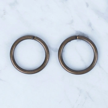 Loren Oksitli Altın Yuvarlak Halka 2 li Paket