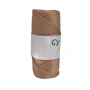 Makrome İpi 3mm Polyester Açık Karamel