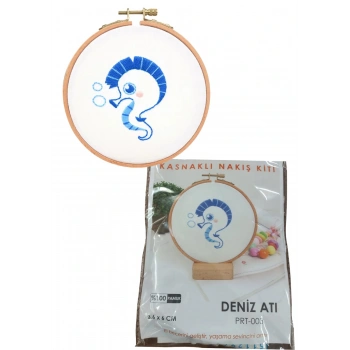 Nakış Kitleri Kasnaklı 8.6 X 6 cm Deniz Atı
