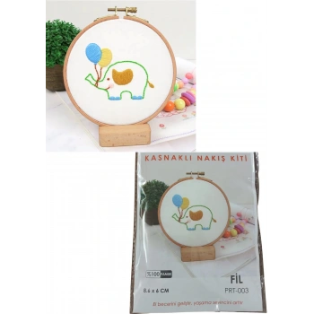 Nakış Kitleri Kasnaklı 8.6 X 6 cm Fil