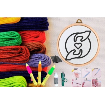 Punch Seti Nakış Seti Kasnaklı Kendin Yap Seti Seri 49