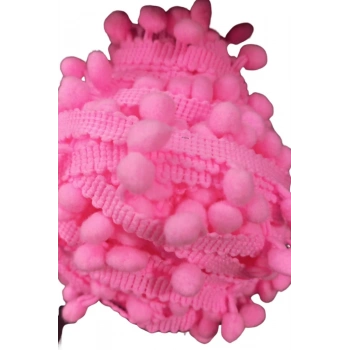 Sıralı Ponpon 1 Metre Pembe