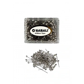 Toplu İğne Gümüş 72li 4x38 mm