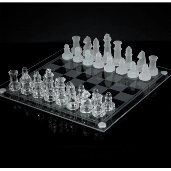 Cam Satranç Takımı 25*25cm