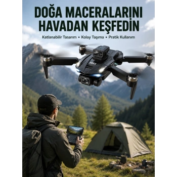 Canlı Görüntü Aktarımlı Çift Kameralı Uzaktan Kumandalı Drone