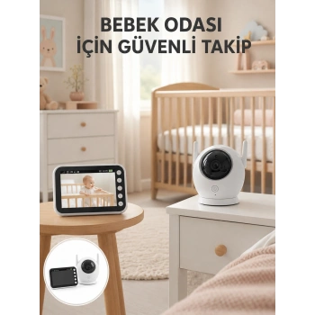 Canlı İzleme Özellikli Ortam Dinlemeli Bebek Monitörü Yeni Nesil